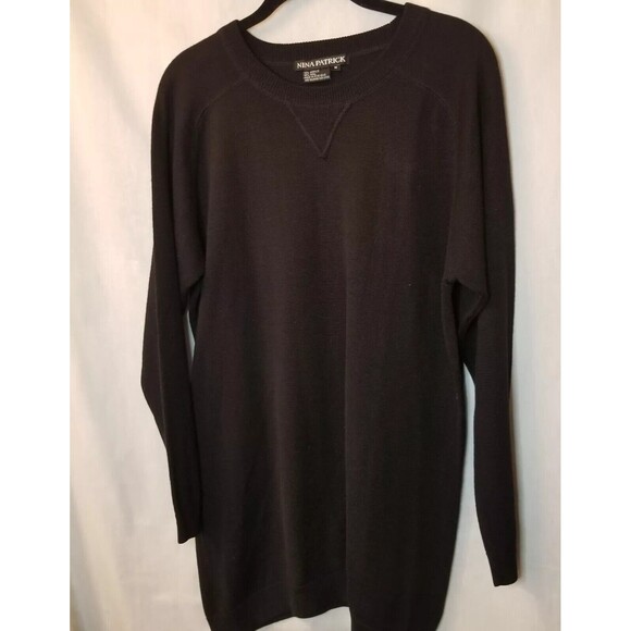 Nina Patrick 90s Y2K Sweater Womens Medium Black Long Sleeve - Picture 3 of 7